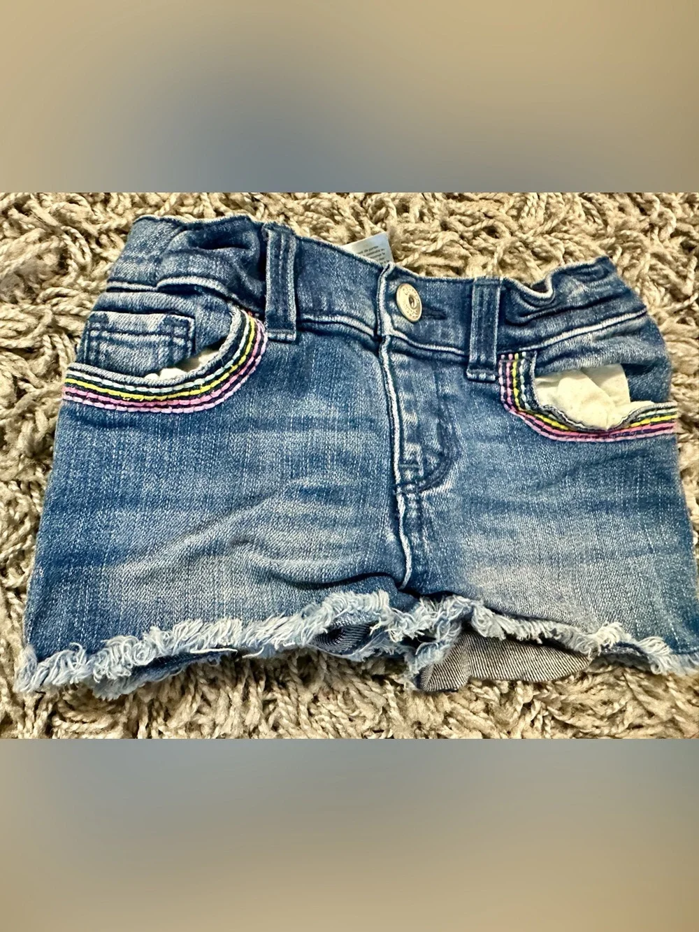 GAP Light Blue Daisy Pull-On Girls Shorts